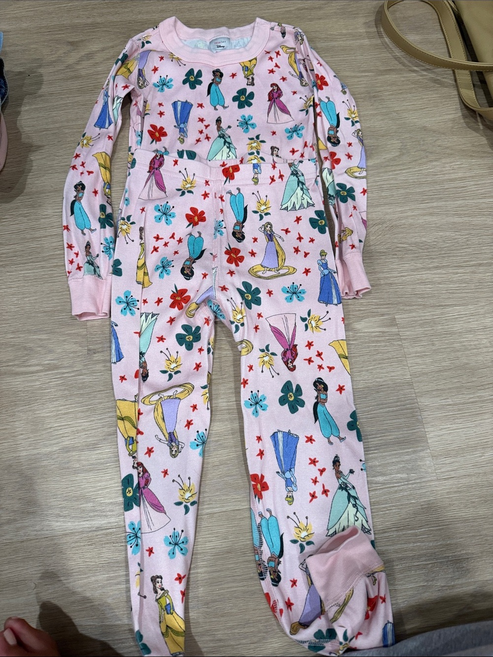 Hanna Andersson Pink Princess Print Kids Pajama Set